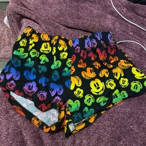 Disney Multicolor Mickey Mouse Women's Shorts